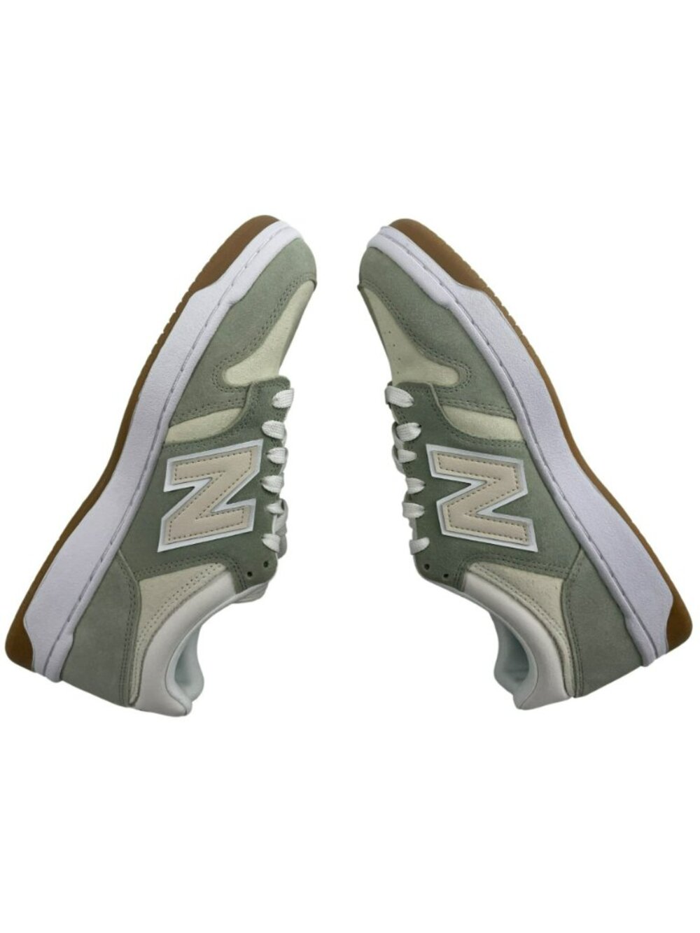 New Balance 480 Court Shoes Green & White Suede Unisex Men's Sz 9.5 Wmn's 11 NEW - Picture 7 of 11